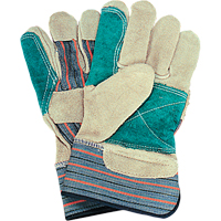 Double-Palm Fitters Gloves, Large, Split Cowhide Palm, Cotton Inner Lining Moffatt Supply & Specialties