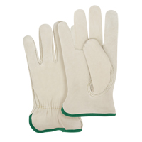 Close-Fit Driver's Gloves, Medium, Grain Cowhide Palm Moffatt Supply & Specialties