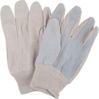 Gants de travail d'usage standard, Grand, Paume en Cuir de vache refendu Moffatt Supply & Specialties