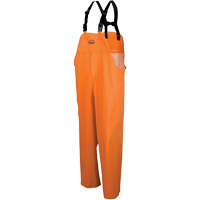 Hurricane Flame Retardant/Oil Resistant Rain Suits - Pants, Small, High Visibility Orange Moffatt Supply & Specialties
