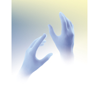 Gants jetables Qualatrile QRP, Moyen, Nitrile, 5 mils, Sans poudre, Bleu Moffatt Supply & Specialties