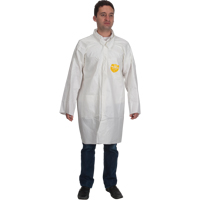ProShield&reg; 60 Lab Coat, Microporous/Polypropylene, White, Medium Moffatt Supply & Specialties