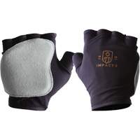 Gants antichocs sans doigts, main droite, T-petit, Paume en Cuir refendu, Poignet &agrave; enfiler Moffatt Supply & Specialties