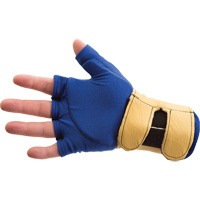 Fingerless Glove Liner with Wrist Restrainer, Size X-Small, Poly-Cotton Palm Moffatt Supply & Specialties