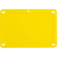 &eacute;tiquette vierge pour vanne, Plastique, 4-3/4" la x 3-1/4" h Moffatt Supply & Specialties