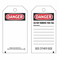 &eacute;tiquettes de s&eacute;curit&eacute; auto-plastifiantes, Polyester, 3" la x 5-3/4" h, Anglais Moffatt Supply & Specialties
