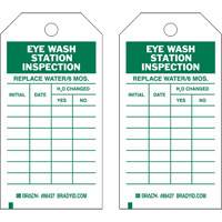 Inspection Record Tags, Polyester, 4" W x 7" H, English Moffatt Supply & Specialties