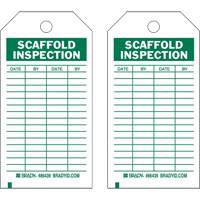 Inspection Record Tags, Polyester, 4" W x 7" H, English Moffatt Supply & Specialties
