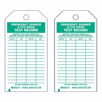 Test Record Tags, Polyester, 4" W x 7" H, English Moffatt Supply & Specialties