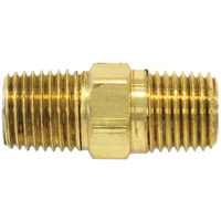 RACCORD HEXAGONAL,1/4"-1/4"NPT,LAITON, Laiton Moffatt Supply & Specialties