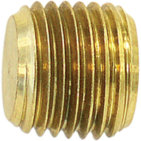 Pipe Plug (Counter Sunk Hex Head), 1/8" Dia., Brass Moffatt Supply & Specialties