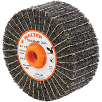 Two-In-One Finishing Drums, 4-1/2" Dia. x 2" W, 5/8"-11 Arbor, Aluminum Oxide Moffatt Supply & Specialties