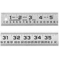 R&egrave;gle de circonf&eacute;rence pour ferblantier, 4' lo, Acier, Graduations de 1/16" Moffatt Supply & Specialties