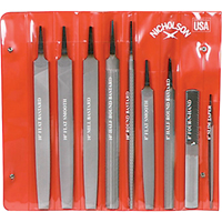 Jeux de 9 limes pour la maintenance, 9 pi&egrave;ces Moffatt Supply & Specialties