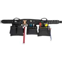 Professional Carpenter's Tool Belt, Polyester, Black Moffatt Supply & Specialties