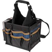 Grands porte-outils pour &eacute;lectriciens et travaux de maintenance, Polyester, 23 pochettes, Noir Moffatt Supply & Specialties