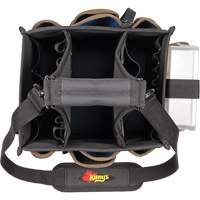 Grands porte-outils pour &eacute;lectriciens et travaux de maintenance, Polyester, 23 pochettes, Noir Moffatt Supply & Specialties