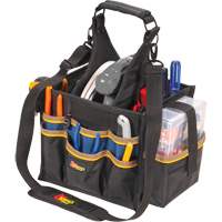 Grands porte-outils pour &eacute;lectriciens et travaux de maintenance, Polyester, 23 pochettes, Noir Moffatt Supply & Specialties