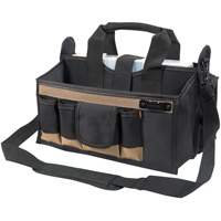Center Tray Tool Bag, Canvas, 16 Pockets, Black Moffatt Supply & Specialties