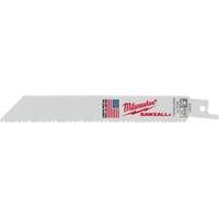 Lames de scie alternative Sawzall, Bim&eacute;tal, 8-12 Dents par pouce, 6" lo x 3/4" la Moffatt Supply & Specialties