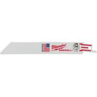 Lames de scie alternative Sawzall, Bim&eacute;tal, 18 Dents par pouce, 6" lo x 3/4" la Moffatt Supply & Specialties