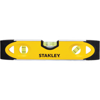 Shock-Resistant Torpedo Level, 9" L, Aluminum, 3 Vials, Magnetic Moffatt Supply & Specialties