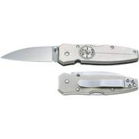 Lockback Knife with Drop Point Blade, 2-1/2" Blade, Stainless Steel Blade, Aluminum Handle Moffatt Supply & Specialties