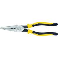 Pince &agrave; bec long robuste &agrave; coupe lat&eacute;rale et d&eacute;nudage avec poign&eacute;es Journeyman, 8-9/16" lo, 2-3/8" Capacit&eacute; Moffatt Supply & Specialties