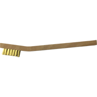 Small Cleaning Scratch Brushes, Brass, 3 x 7 Wire Rows, 7-3/4" Long Moffatt Supply & Specialties
