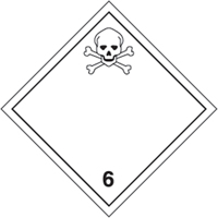 TDG Shipping Labels, Class 6.1, Toxic Substances, Paper Moffatt Supply & Specialties