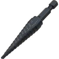 Foret &eacute;tag&eacute; no 1, 1/8" - 1/2", Incr&eacute;ments de 1-3/2", Acier rapide Moffatt Supply & Specialties