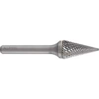AllSteel Conical Shape Carbide Burr, SM-5, 1/2" Dia., 1/4" Shank, 7/8" Depth of Cut Moffatt Supply & Specialties