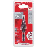 #3 Shockwave Impact Duty Step Drill Bit, 3/16" - 3/4" , 1/16" Increments, Titanium Moffatt Supply & Specialties