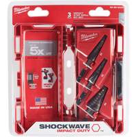 Jeu de forets &eacute;tag&eacute;s Shockwave Impact Duty, 3 morceaux, Titane Moffatt Supply & Specialties