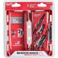 Jeu de forets &eacute;tag&eacute;s Shockwave Impact Duty, 3 morceaux, Titane Moffatt Supply & Specialties