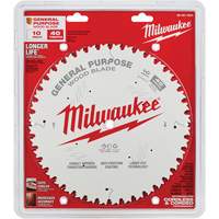 General Purpose Circular Saw Blade, 10", 40 Teeth, Wood Use Moffatt Supply & Specialties
