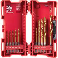 Jeu de forets Shockwave Red Helix, 10 morceaux, Titane Moffatt Supply & Specialties