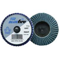 BlueFire&reg; R884P Mini Flap Disc, 2" x Type 27, 40 Grit, Zirconia Alumina Moffatt Supply & Specialties