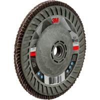 Disque &agrave; lamelles &agrave; changement rapide 769F, 5" x 5/8"-11, Type 29, Grain 120+, C&eacute;ramique Moffatt Supply & Specialties