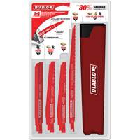 Jeu de lames de scie alternative pour d&eacute;molition du m&eacute;tal et du bois avec clous Moffatt Supply & Specialties