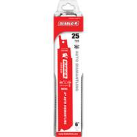 Lame de scie alternative autod&eacute;montage, Bim&eacute;tal, 14-18 Dents par pouce, 6" lo x 1" la Moffatt Supply & Specialties