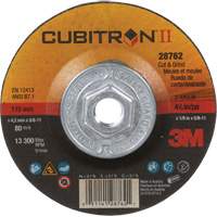 Cubitron II Quick Change Cut & Grind Wheel, 4-1/2" x 1/8", 5/8"-11 Arbor, Type 27, Ceramic Moffatt Supply & Specialties
