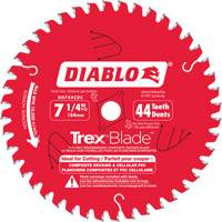 Lame de scie &agrave; d&eacute;couper Trex Blade, 7-1/4", 44 dents, Pour Plastique/Plastique Moffatt Supply & Specialties