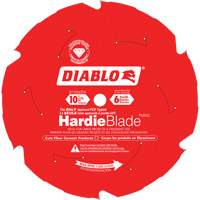 Lame de scie &agrave; d&eacute;couper HardieBlade, 10", 6 dents, Pour B&eacute;ton de fibre Moffatt Supply & Specialties