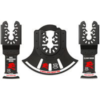3-Piece Universal Fit Bi-Metal Oscillating Blade Set Moffatt Supply & Specialties