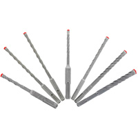 Rebar Demon SDS-Plus 4-Cutter Full Carbide Head Hammer Bit Set, 7 Pieces, Carbide Moffatt Supply & Specialties