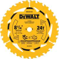 Ripping Circular Saw Blade, 8-1/4", 40 Teeth, Wood Use Moffatt Supply & Specialties