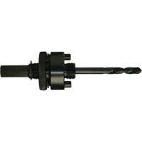 Mandrin pour scie-cloche &agrave; queue ronde, 1-1/4" - 6", 3/8" Tige Moffatt Supply & Specialties