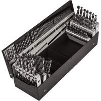 Jeu de forets s&eacute;rie courte combin&eacute;s, 114 morceaux, Acier rapide Moffatt Supply & Specialties