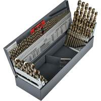 Heavy-Duty Jobber Length Combination Drill Bit Set, 114 Pieces, High Speed Cobalt Moffatt Supply & Specialties
